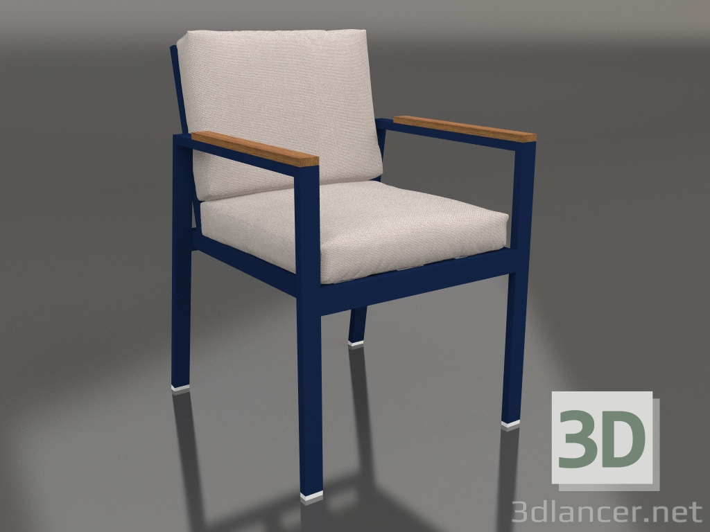 3D modeli Yemek sandalyesi (Gece mavisi) - önizleme