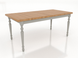 Table à manger 1600x800 mm (pliée, RAL 7044, chêne naturel)
