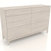 3d model Cómoda FARGO 1500x450x950 mm (roble blanqueado) - vista previa