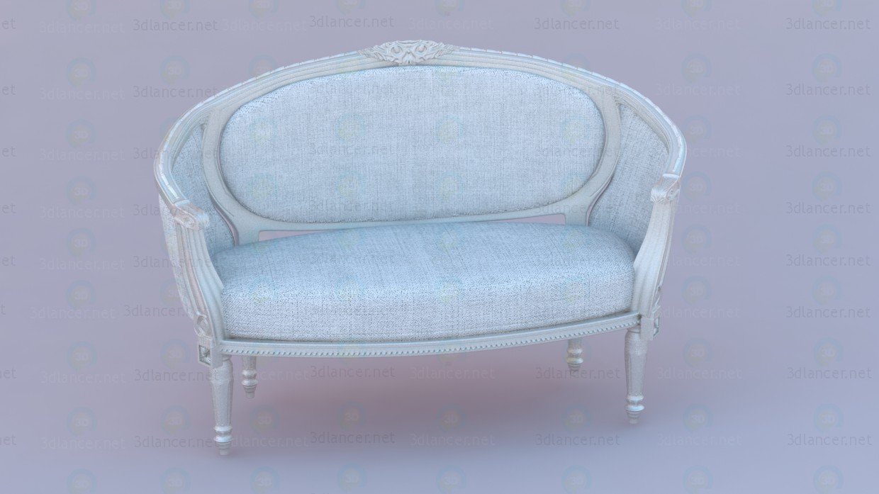 3d Sofa in classic European design model buy - render