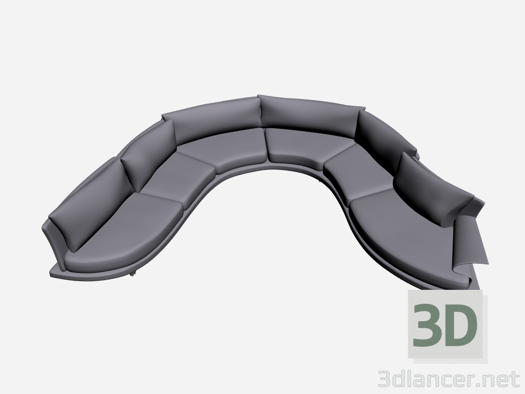modèle 3D Canapé Super roy esecuzione speciale 13 - preview