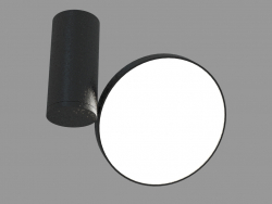 Oberfläche LED-Lampe (DL18811_23W Schwarz R Dim)