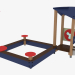 3d модель Детский игровой комплекс (4438) – превью