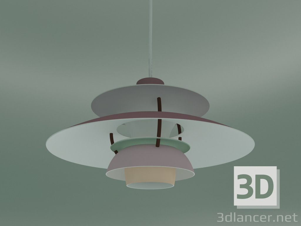 modello 3D Lampada a sospensione PH 5 MINI (E14, HUES OF ROSE) - anteprima