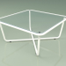 modello 3D Tavolino 001 (Vetro Rigato, Metallo Latte) - anteprima
