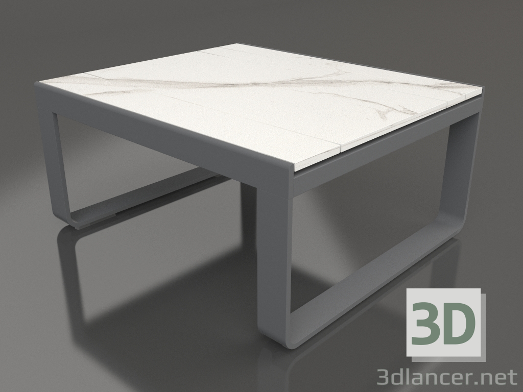 3d model Club table 80 (DEKTON Aura, Anthracite) - preview
