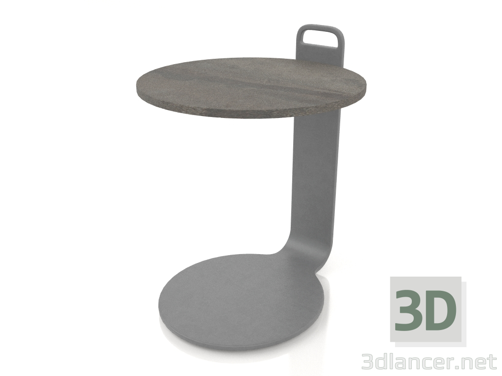 modello 3D Tavolino Ø36 (Antracite, DEKTON Radio) - anteprima