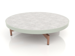 Tavolino rotondo Ø90x22 (Grigio cemento, DEKTON Kreta)