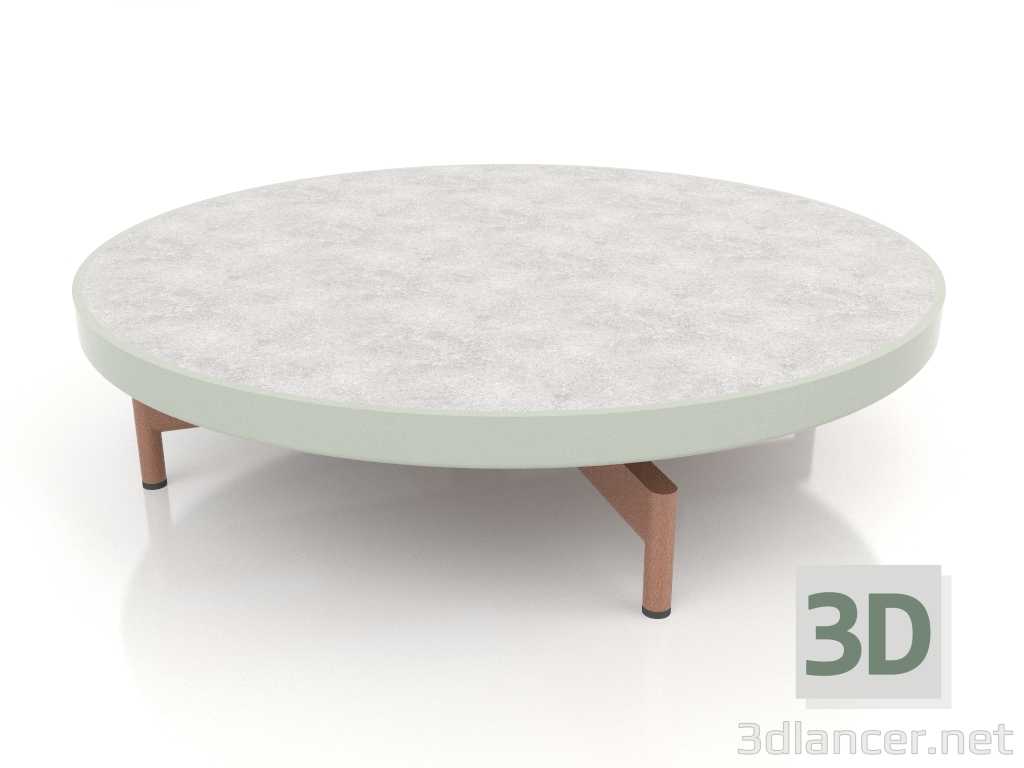 modello 3D Tavolino rotondo Ø90x22 (Grigio cemento, DEKTON Kreta) - anteprima