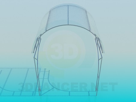 modelo 3D Pabellón de cristal - escuchar modelo 3D Pabellón de cristal - escuchar