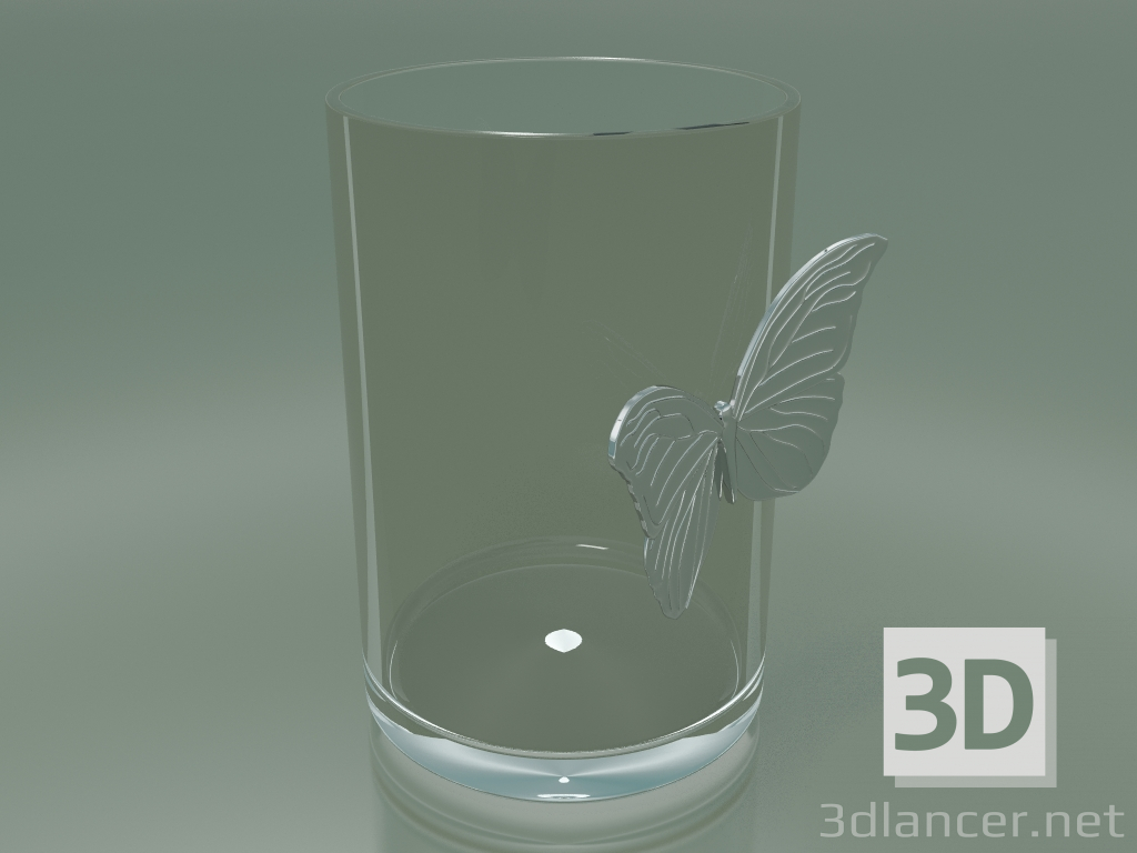 3d model Jarrón Illusion Butterfly (H 30cm, D 20cm) - vista previa