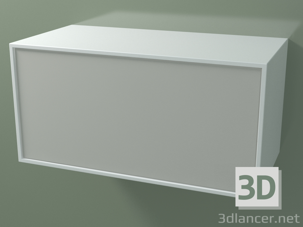 3D Modell Box (8AUСВА01, Gletscherweiß C01, HPL P02, L 72, P 36, H 36 cm) - Vorschau