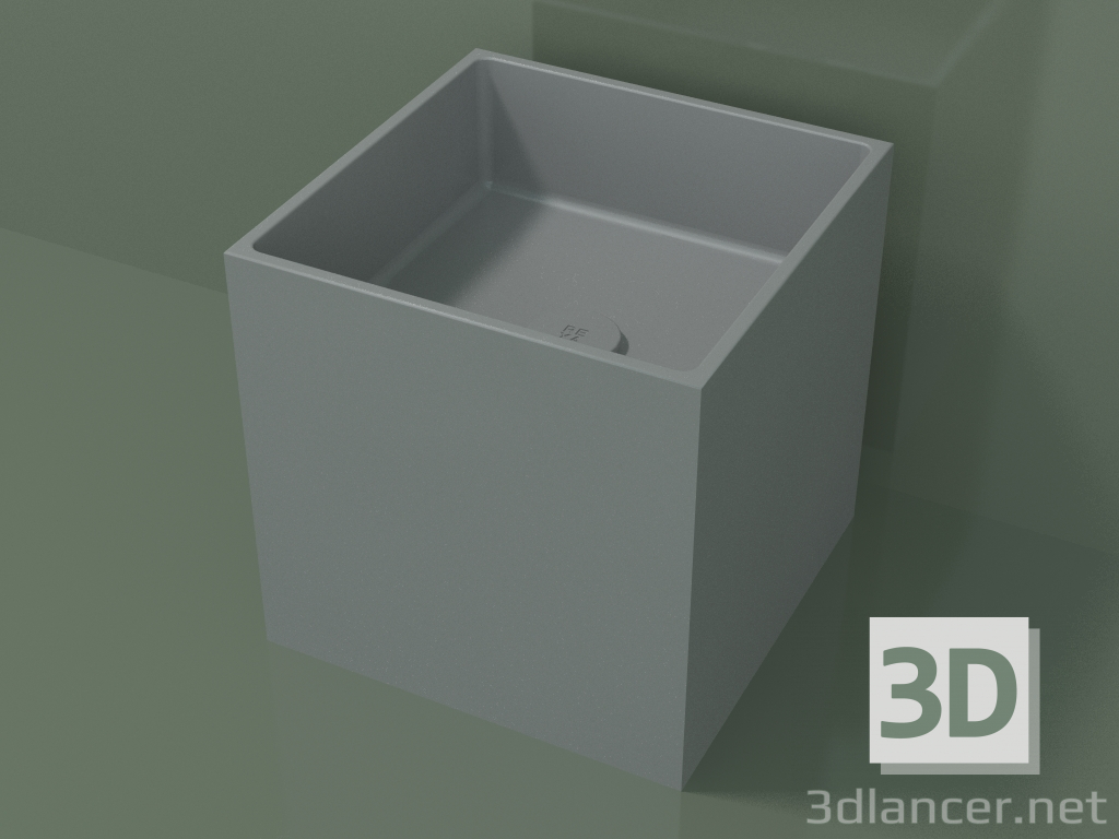 modèle 3D Vasque à poser (01UN12101, gris argenté C35, L 36, P 36, H 36 cm) - preview