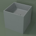 modèle 3D Vasque à poser (01UN12101, gris argenté C35, L 36, P 36, H 36 cm) - preview