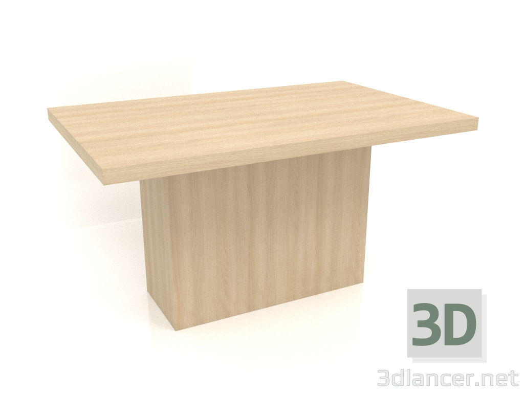 modello 3D Tavolo da pranzo DT 10 (1400x900x750, legno bianco) - anteprima