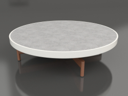 गोल कॉफी टेबल Ø90x22 (एगेट ग्रे, डेकटन क्रेटा)