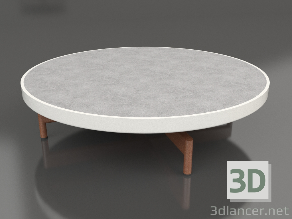 modello 3D Tavolino rotondo Ø90x22 (Grigio agata, DEKTON Kreta) - anteprima