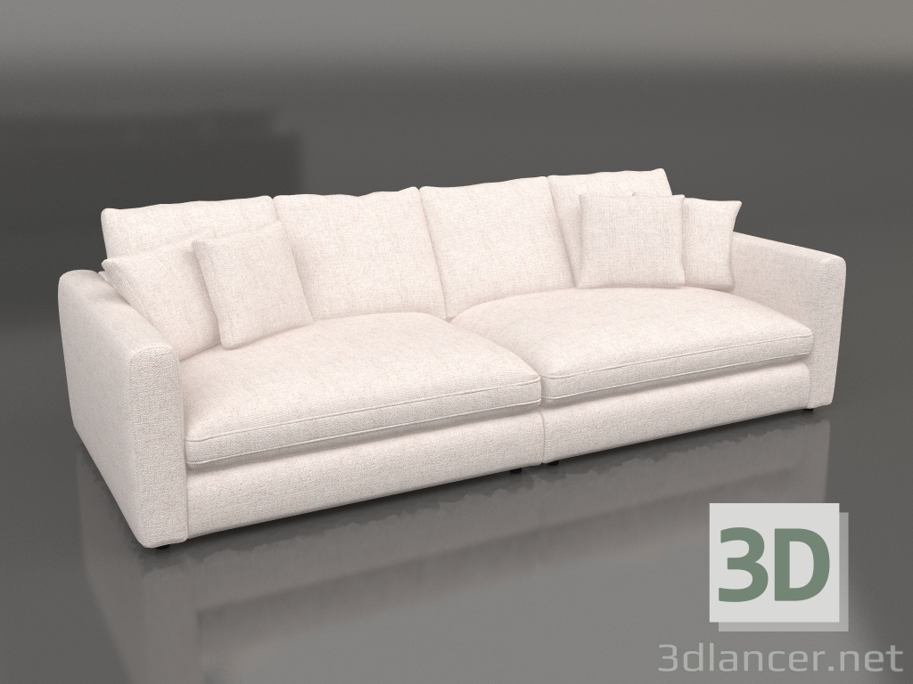 Modelo 3d Sofá de 3 lugares Sense (Creme) - preview
