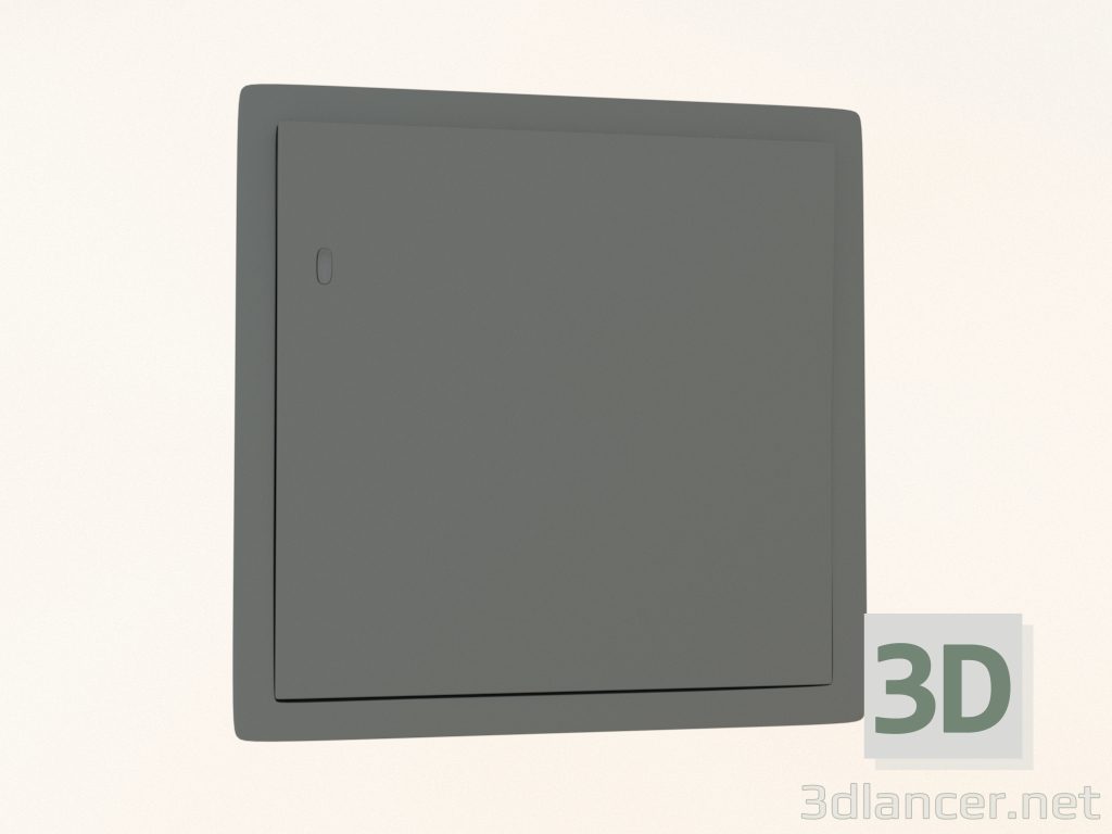 modello 3D Interruttore a 1 chiave con retroilluminazione (10 A, 250 V, acciaio, DA29037) R98 - anteprima