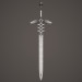 3D Fantezi kılıç modeli satın - render
