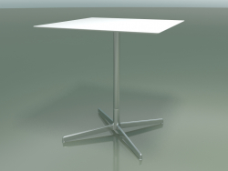 Quadratischer Tisch 5549 (H 72,5 - 69 x 69 cm, Weiß, LU1)