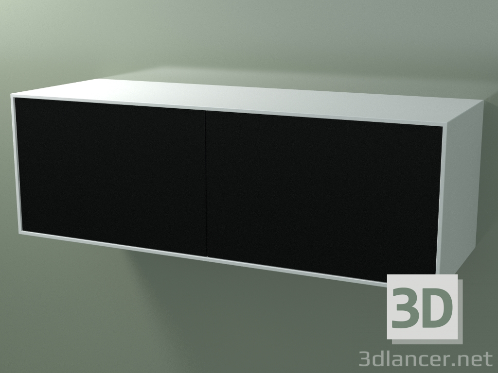 3d model Double box (8AUFBB03, Glacier White C01, HPL P06, L 144, P 50, H 48 cm) - preview