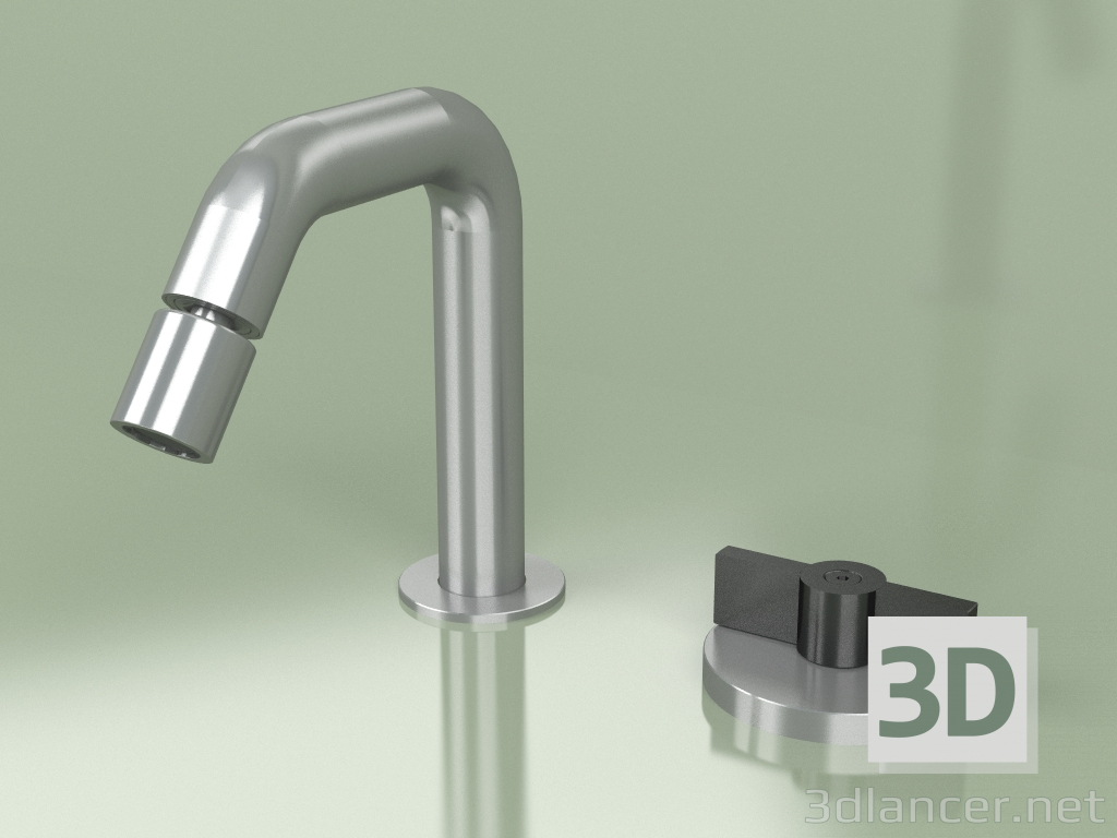 3d model Hydro-progressive bidet mixer with adjustable spout (19 37, AS-ON) - preview
