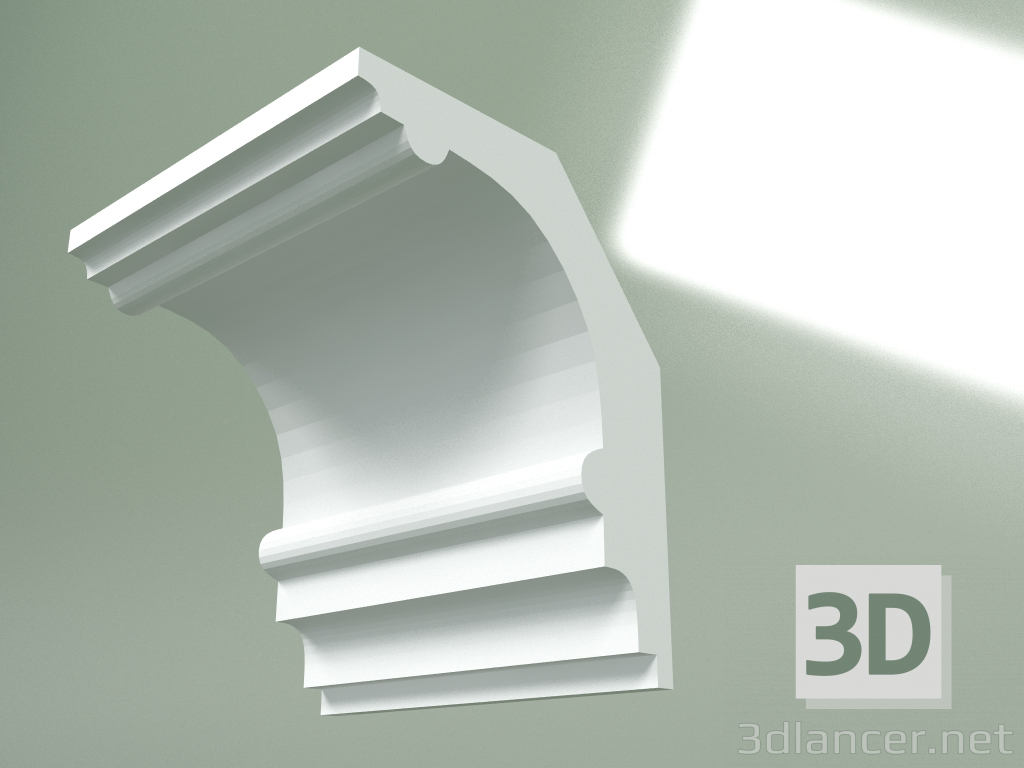 modèle 3D Corniche en plâtre (socle de plafond) KT364 - preview
