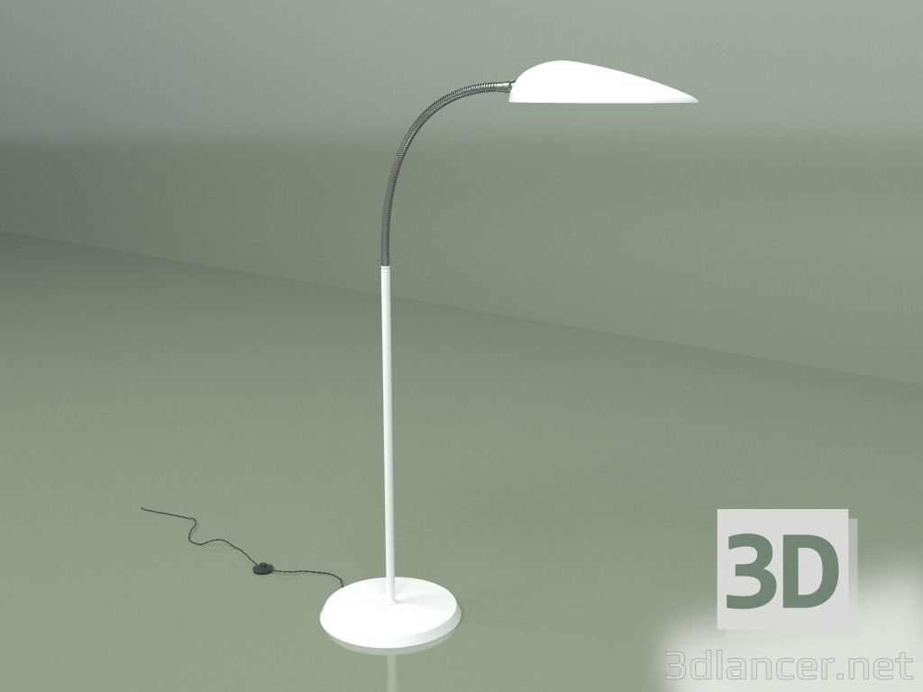 3D modeli Zemin lambası Kobra (beyaz) - önizleme