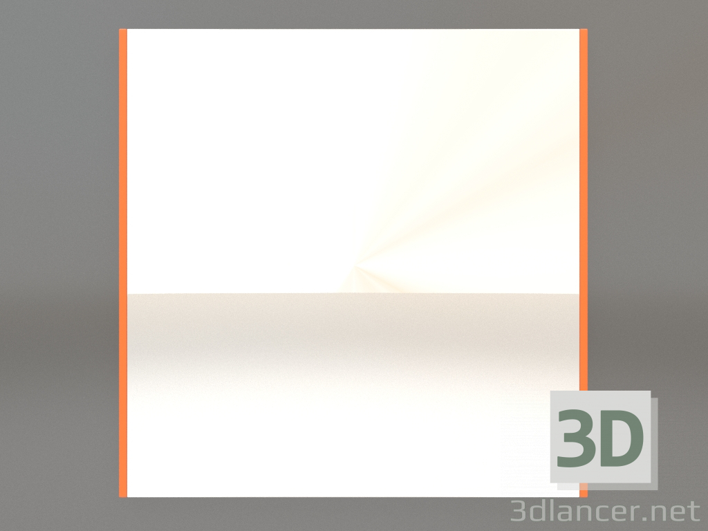 3d model Espejo ZL 01 (600х600, luminoso naranja brillante) - vista previa