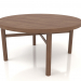 3 डी मॉडल कॉफी टेबल (सीधा अंत) जेटी 031 (डी = 800x400, लकड़ी की भूरी रोशनी) - पूर्वावलोकन