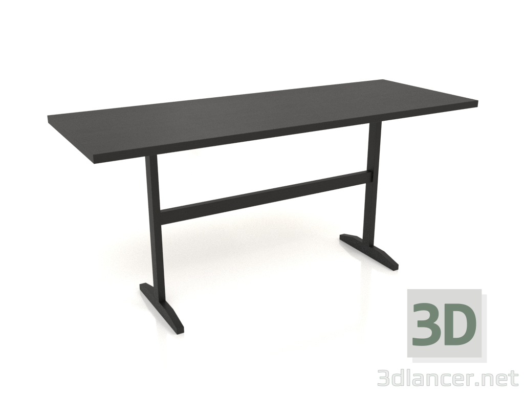 3D Modell Arbeitstisch RT 12 (1600x600x750, Holz schwarz) - Vorschau