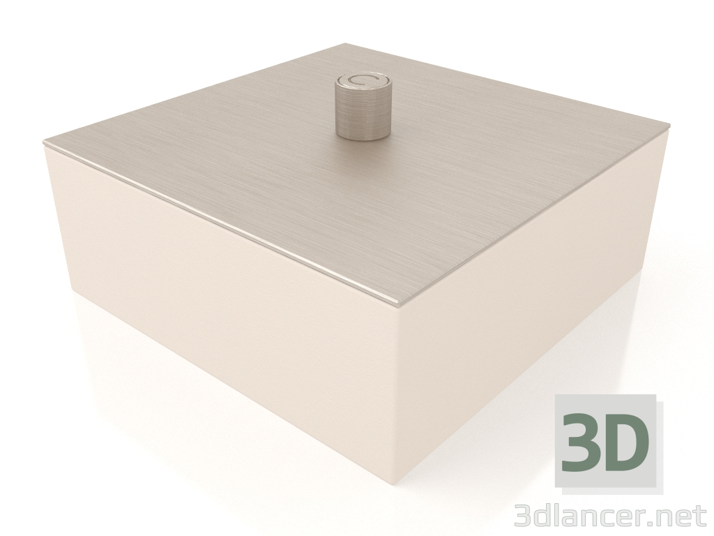 modello 3D Scatola con coperchio in metallo (Art. AC404) - anteprima
