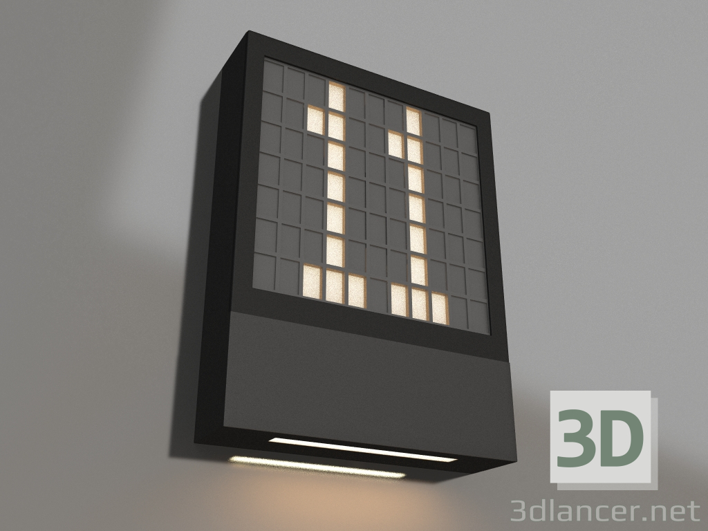 3D Modell Lampe LGD-SIGN-WALL-S150x200-3W Warm3000 (GR, 148 Grad, 230V) - Vorschau