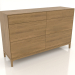 3d model Chest of drawers FARGO 1500x450x950 mm (natural oak) - preview