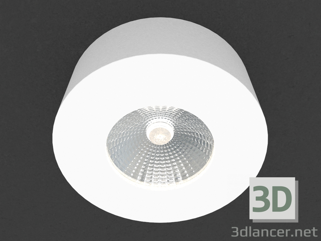 Modelo 3d Superfície lâmpada LED (DL18812_7W Branco R) - preview