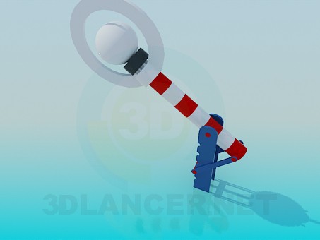3d модель Игрушечный шлагбаум – превью 3d модель Игрушечный шлагбаум – превью