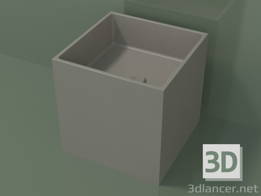 3D Modell Arbeitsplatte Waschbecken (01UN12101, Ton C37, L 36, P 36, H 36 cm) - Vorschau