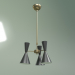 modello 3D Lampada da soffitto Stilnovo Style 3 lampade (nero) - anteprima