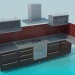 3D modeli Mutfak mobilya - önizleme