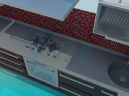 modelo 3D Muebles de cocina - escuchar modelo 3D Muebles de cocina - escuchar