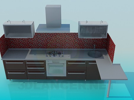 modelo 3D Muebles de cocina - escuchar modelo 3D Muebles de cocina - escuchar