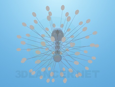 modelo 3D Araña de luces - escuchar modelo 3D Araña de luces - escuchar