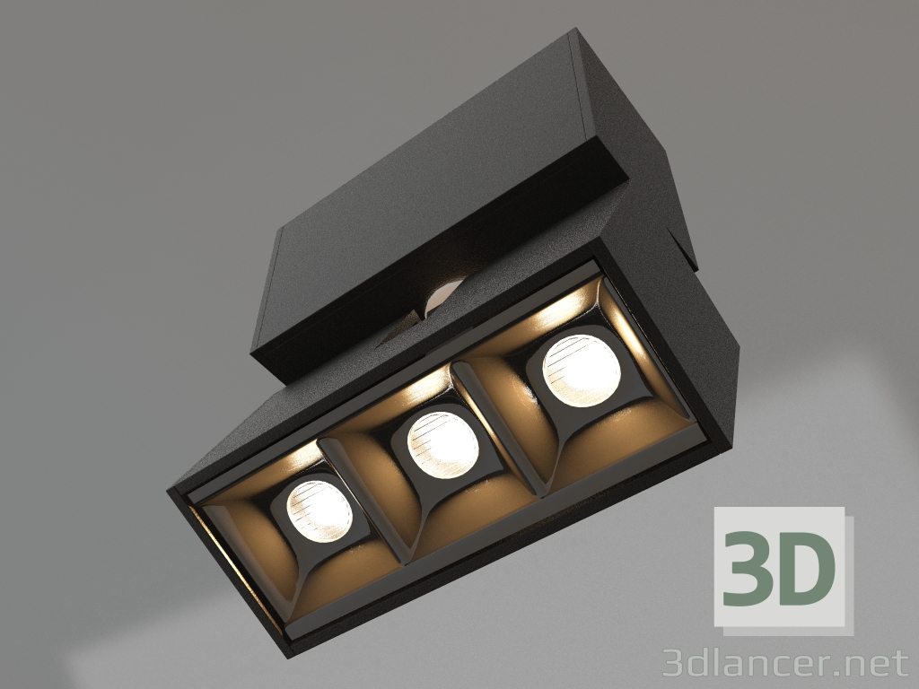 3D Modell Lampe MAG-LASER-FOLD-45-S84-3W Day4000 (BK, 15 Grad, 24V) - Vorschau