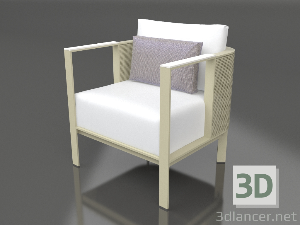 3d модель Клубне крісло (Gold) – превью