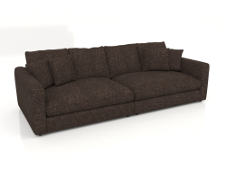 3-seater sofa Sense (Espresso)