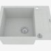 3d model Sink, 1 bowl with a wing for drying - gray metal Rapido (ZQK S11A) - preview