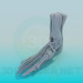 3 डी मॉडल पैर की हड्डियों - पूर्वावलोकन