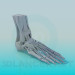 3d model The bones of the feet - preview