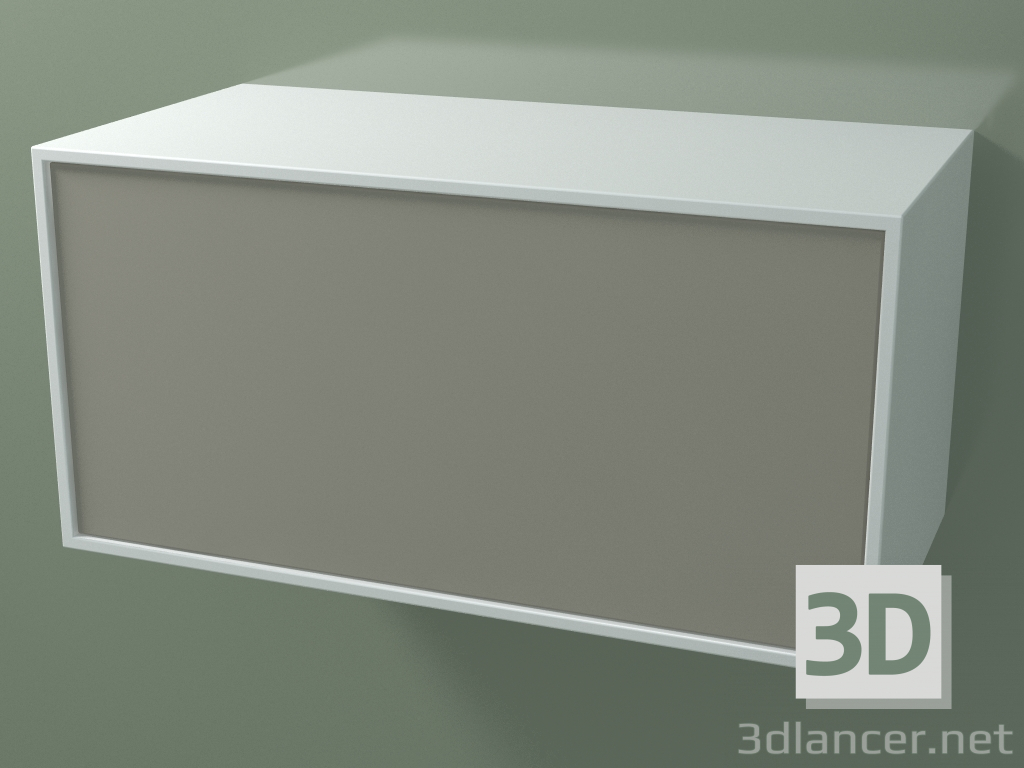 3D Modell Box (8AUСВА01, Gletscherweiß C01, HPL P04, L 72, P 36, H 36 cm) - Vorschau